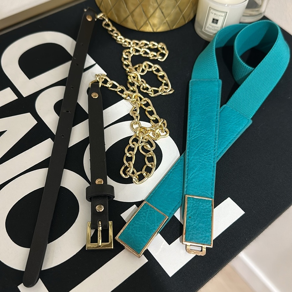 Turquoise and Black Belt